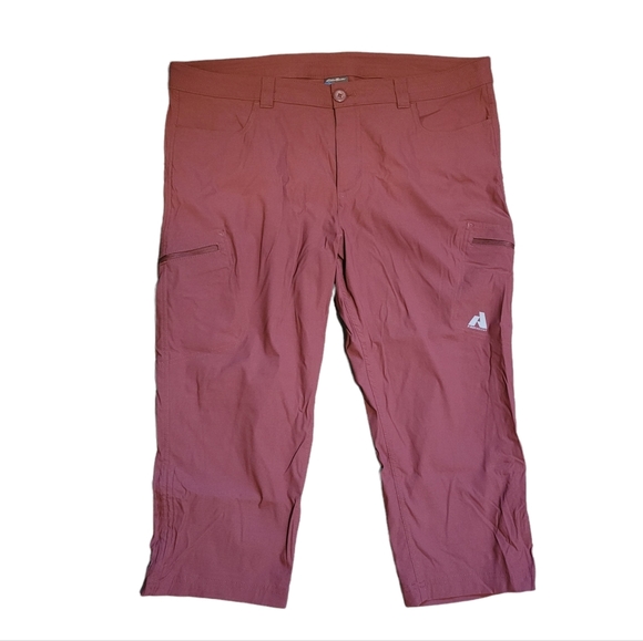 Eddie Bauer First Ascent Rose colored Ankle Capris Sz 16 - Picture 1 of 14